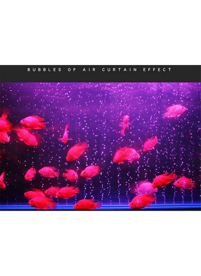 XMHF XMHF Aquarium Fish Tank Air Bubble Release Airstone Bar 14" Green Blue  - Image 2