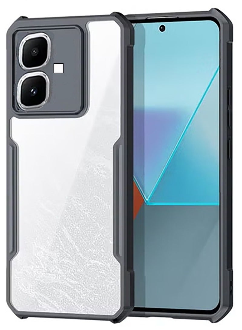 Case Compatible with Infinix Smart 10, [Droproof] [Sweat-Proof] [Fingerprint-Proof] Shockproof Protective Phone Case -Black - Image 1