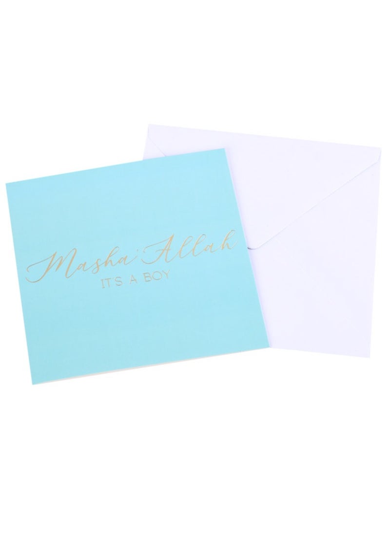 Peacock Supplies Luxury Foiled Greeting Card It's a Boy - Image 2