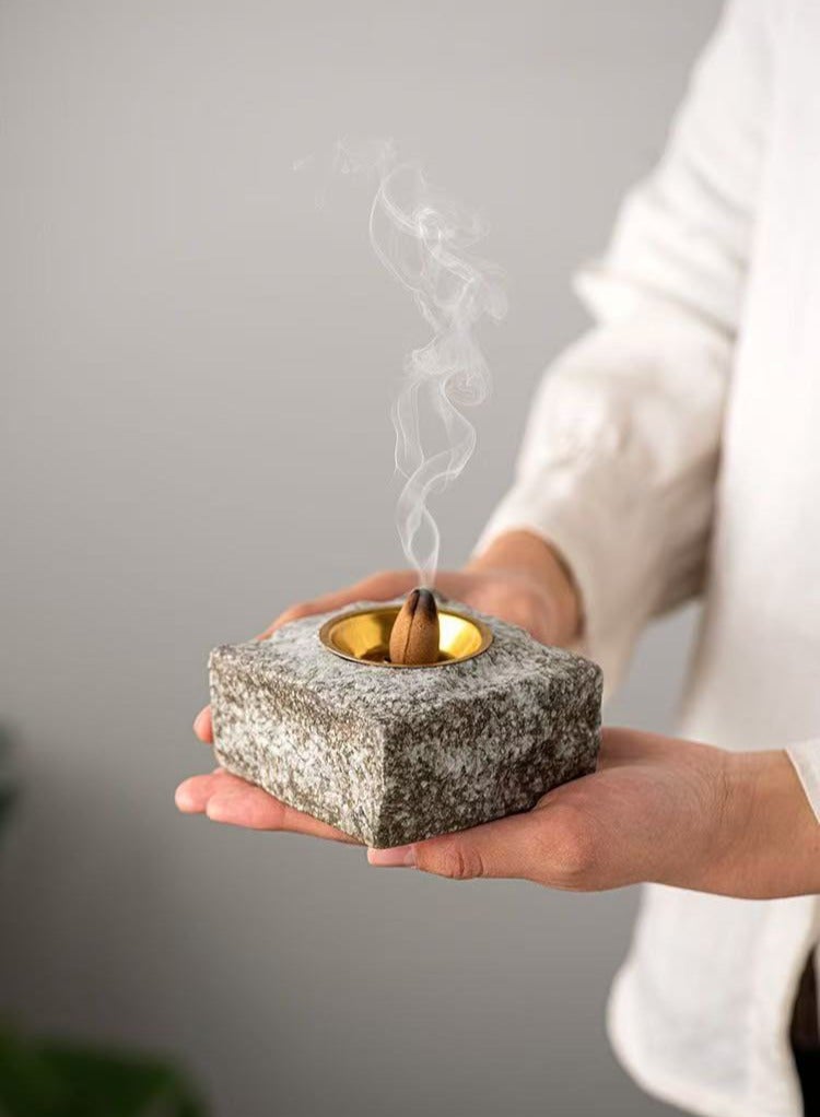 Beauenty Decorative Burner Aromatherapy Furnace Home Decor Party Dress Celebration Ramadan Home Desktop Aromatherapy Furnace Grey  - Image 2