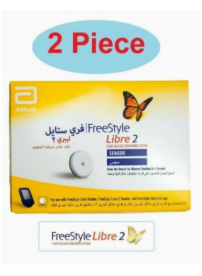 Abbott Pack Of 2  Freestyle Libre 2 Flash Glucose Sensor Kit - Image 1
