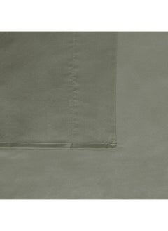 London Fog London Fog – Garment Wash Solid Split King 7 Piece Sheet and Pillowcase Set – Soft Microfiber Fabric – Green  - Image 2