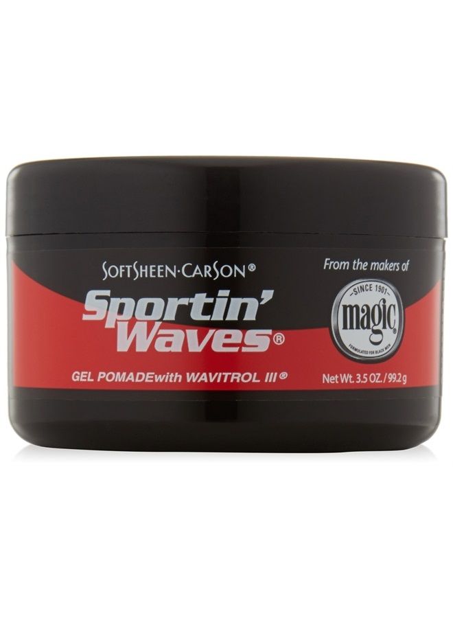 SoftSheen-Carson جل تصفيف الشعر Sportin' Waves مع Wavitrol III، 3.5 أونصة