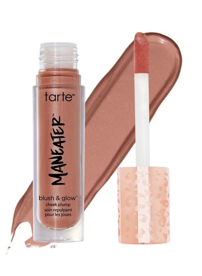 Tarte Cosmetics Tarte Maneater™ Blush & Glow™ Liquid Blush – Cheek Plump Buff | Buff Nude Shade, Radiant Glow Finish, Buildable Liquid Formula, 8 mL - Image 1