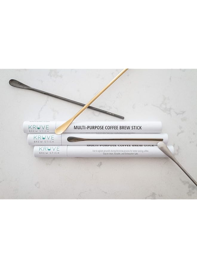 إيروريكس عصا تحضير القهوة متعددة الأغراض تستخدم لتحريك حبيبات القهوة أثناء عملية التحضير عند تحضير القهوة باستخدام مكبس فرنسي أو طريقة تحضير أخرى، مقاس 8.5 بوصة من الفولاذ المقاوم للصدأ باللون الفضي - Image 2