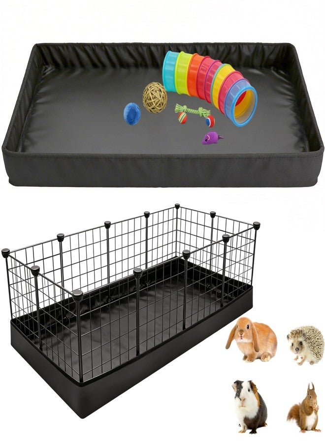 DZWLKJ Guinea Pig Cage Liner,Tarp Bottom Waterproof and Washable Base,Elastic Cord, Also for Rabbits, Bunny, Chinchesillas, Hedgehog, Ferrets and Other Small Animals(24x48 inches) - Image 1