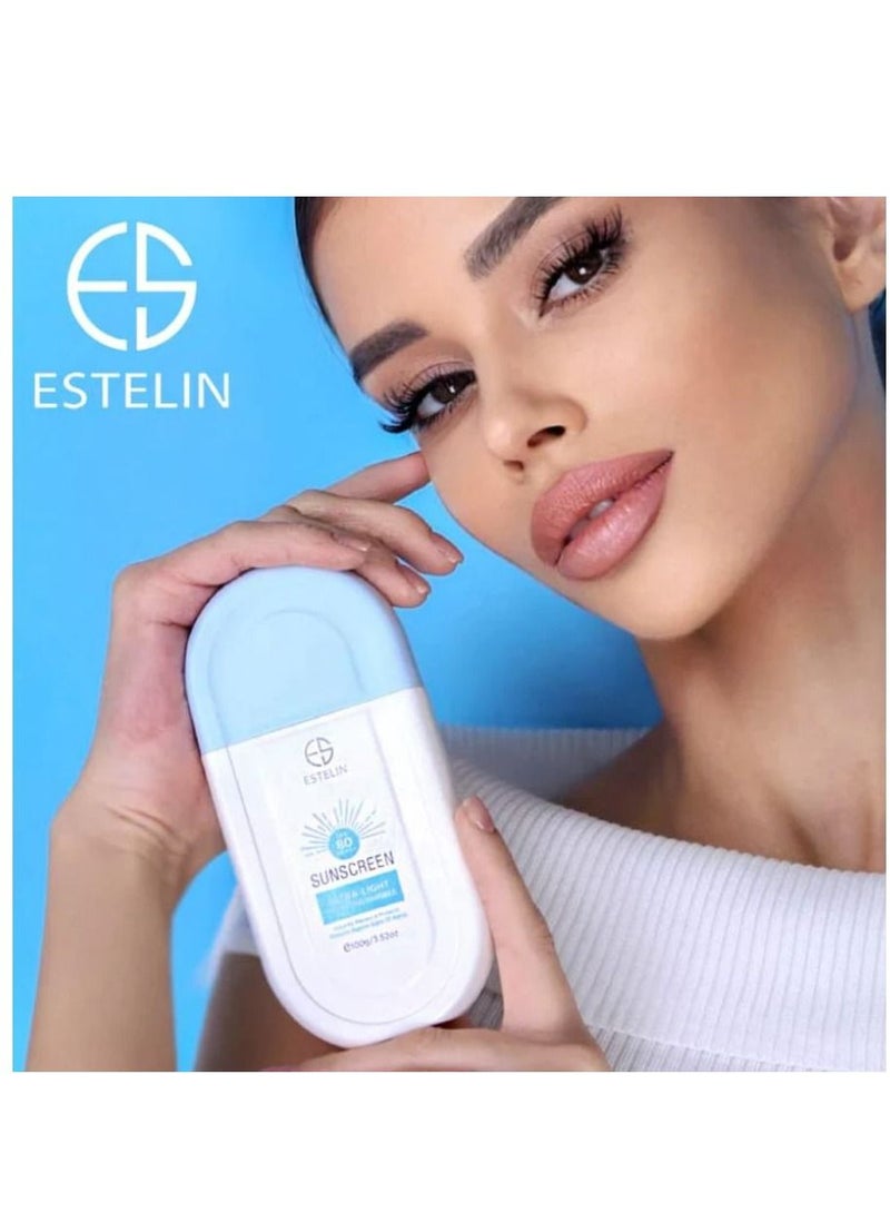 ESTELIN ULTRA-LIGHT Hydrating Invisible Sunscreen SPF 80+ 100g - Image 3