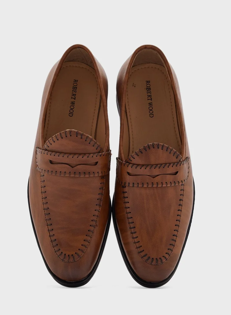 Robert Wood Classic Saddle Formal Slip Ons