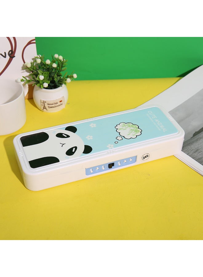 Cute Cartoon Multi-function Password Stationery Box Simple Small Fresh Children Students Large Capacity Pencil Case - Image 1