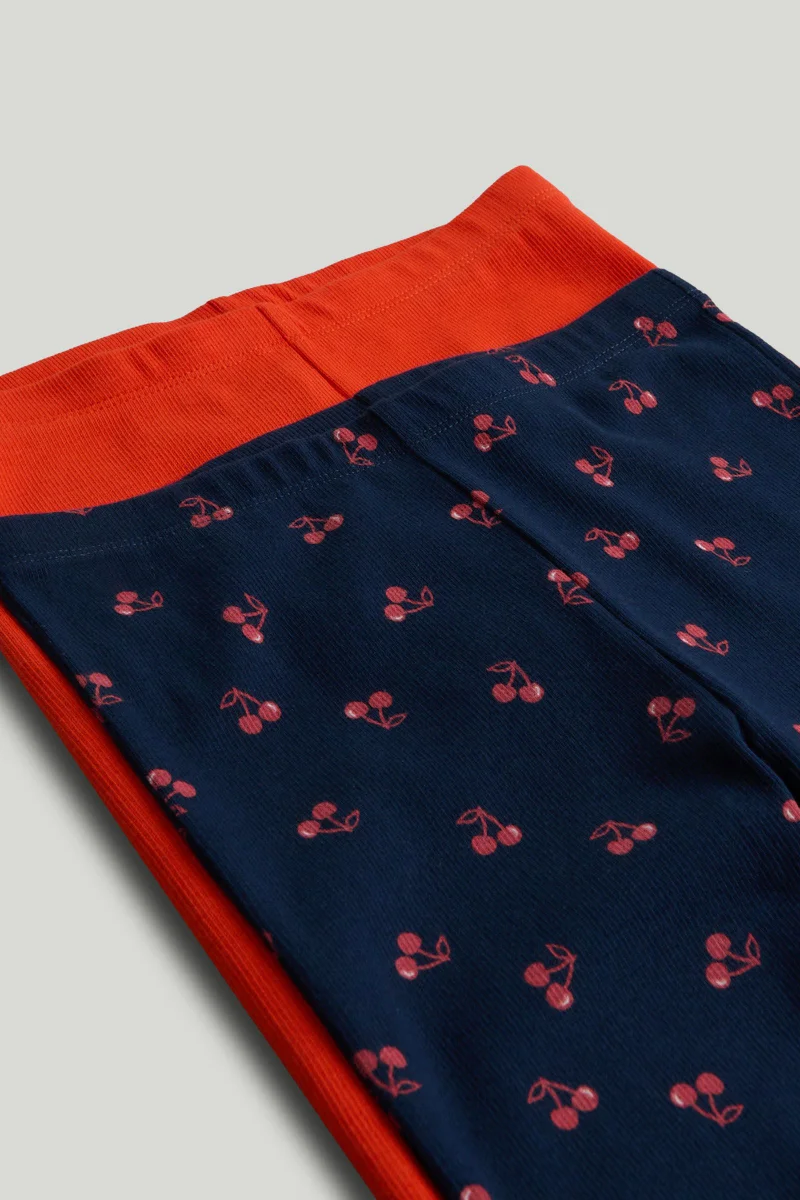 mothercare 2 Pack Flared Ribbed Leggings