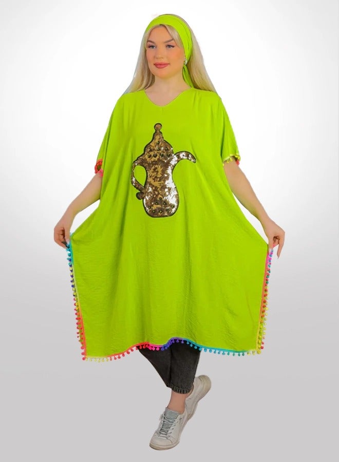 Zmurud Crepe Blouse -Embroidered  - Image 1