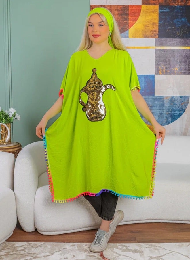 Zmurud Crepe Blouse -Embroidered  - Image 4