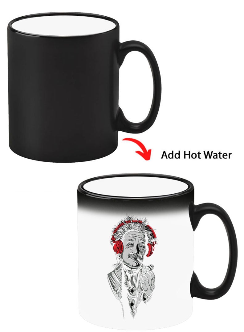 Theodor Color Changing Heat Sensitive Ceramic Mug, Image Revealed When HOT Liquid is Added! Einstein - Image 1