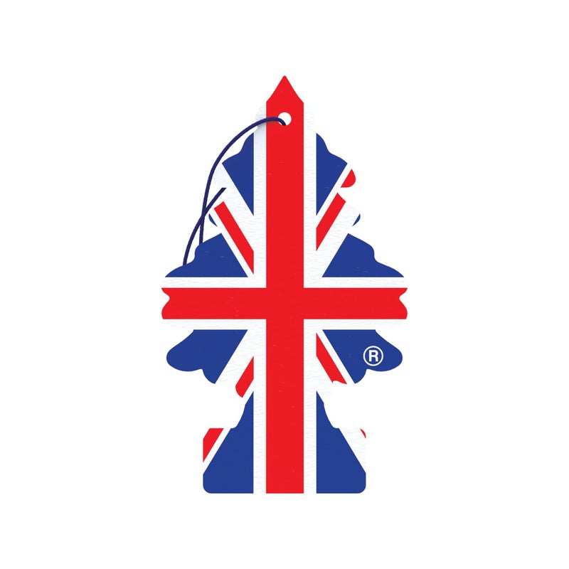 Little Trees Air Freshener Tree MTR0087 United Kingdom For Car Home Boat Caravan - Single Pack, Red white blue - Image 1