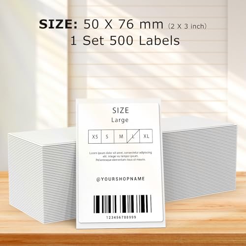 FINDAT Direct Thermal Shipping Labels 2x 3 Fanfold White Vinyl Stickers SelfAdhesive Perforated Line Waterproof Printer Label Paper for UPS Address Mailing Package 500 PCS - Image 3