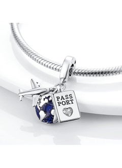 erorex 925 Sterling Silver Charms For Bracelets And Necklaces Airplane Passport Dangle Pendants Beads Butterfly Dragonfly Charms Jewelry Gift For Women  - Image 3