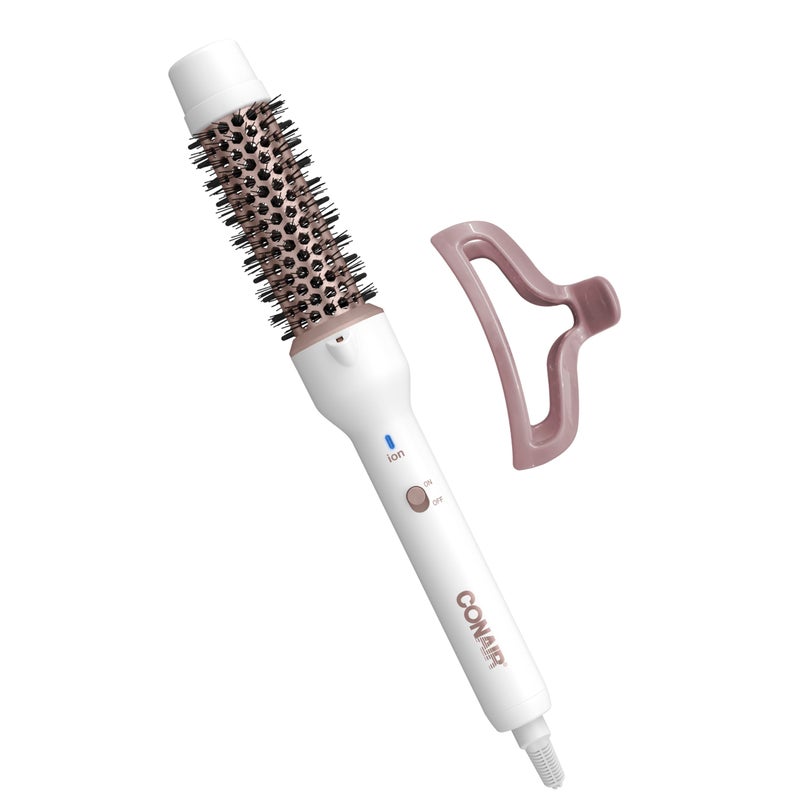 Conair Double Ceramic 1Â¼-Inch Thermal Brush, Heated Round Brush for Blowouts, Curls, and Waves, Ceramic Technology Eliminates Damaging Hot Spots for Smooth, Shiny Hair - Image 1