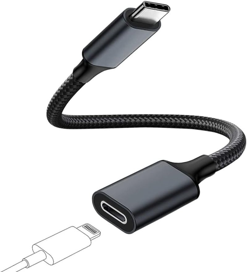 LecLooc USB C to Lightning Audio Adapter Cable USB Type C Male to Lightning HiFi Audio Female Headphones Converter Fit with iPhone 16 15, iPad Pro Air, Macbook, Galaxy S23 S22, Pixel 7 6 (Can' Charge & Sync) - Image 2