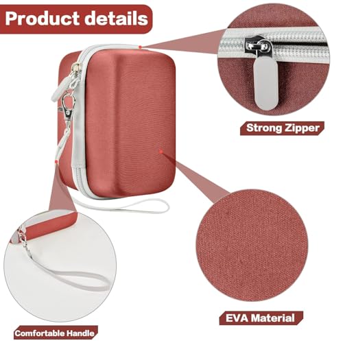 Grapsa Digital Camera Case Compatible with KODAK EKTAR H35 H35N Half Frame Film Camera, Storage Holder Organizer for Kodak Ultra F9 M35 M38 Paper Shoot kamera, 35mm Film Rolls (Box Only)- Brown - Image 4