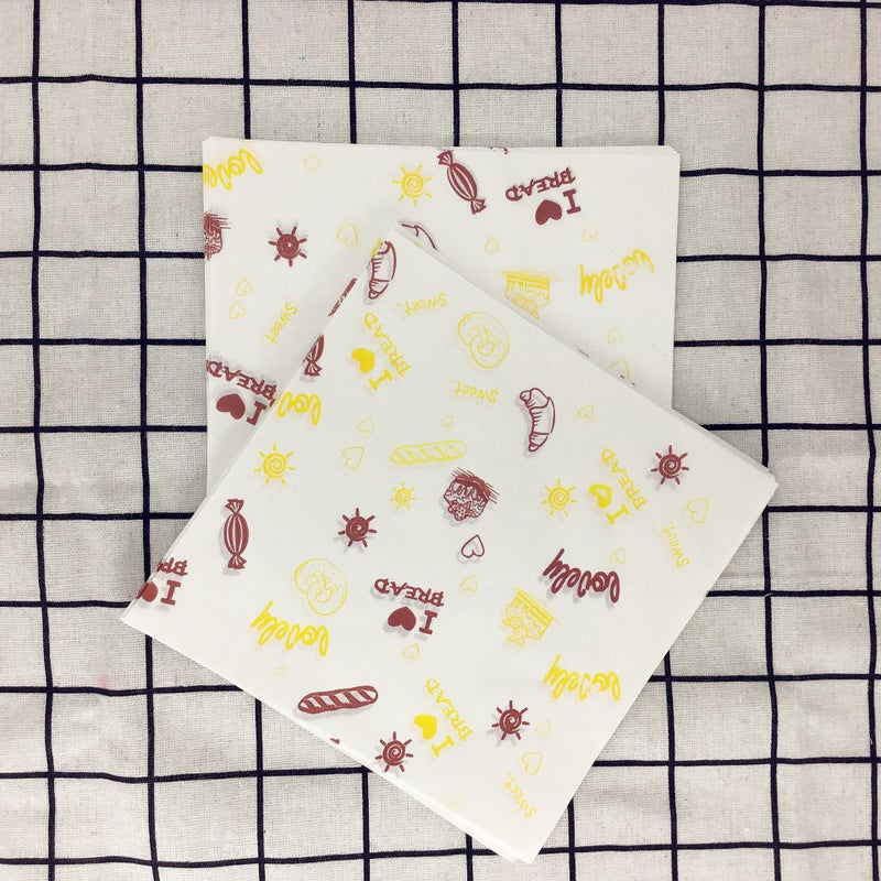 Net Celebrity Strawberry Cake Pad Paper Oil-Proof Paper Silicone Oil Paper Hamburger Paper Sandwich Wrapping Paper Oil-Absorbing Paper Baking Oil Paper - Image 4