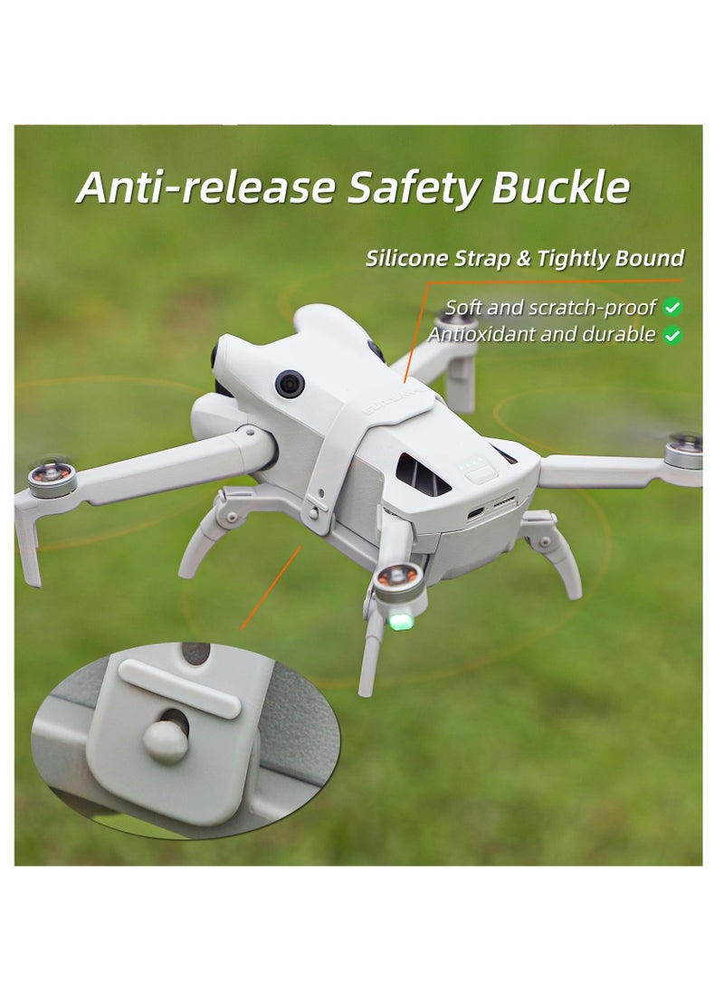 Generic معدات هبوط طائرة بدون طيار DJI Mini 4 Pro - مجموعة تمديد ساق العنكبوت القابلة للطي، ملحقات برتقالية لتعزيز الاستقرار  - Image 4