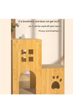 A.M Cat Claw Sharpener, Cat Tower, Cardboard House, Cat Sand, Multifunctional Cat Scratching Board, Nest Toys, All-in-One Cat Scratching Board Holder, Furniture Destruction, Abrasion Resistant  - Image 3