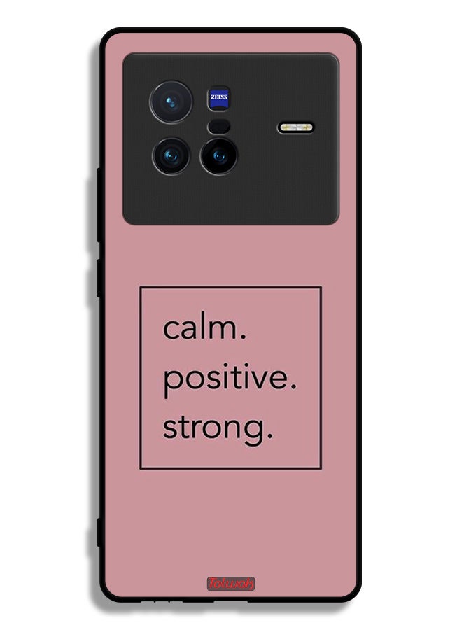 Tolwak Vivo X80 Protective Case Cover Calm Positive Strong - Image 2