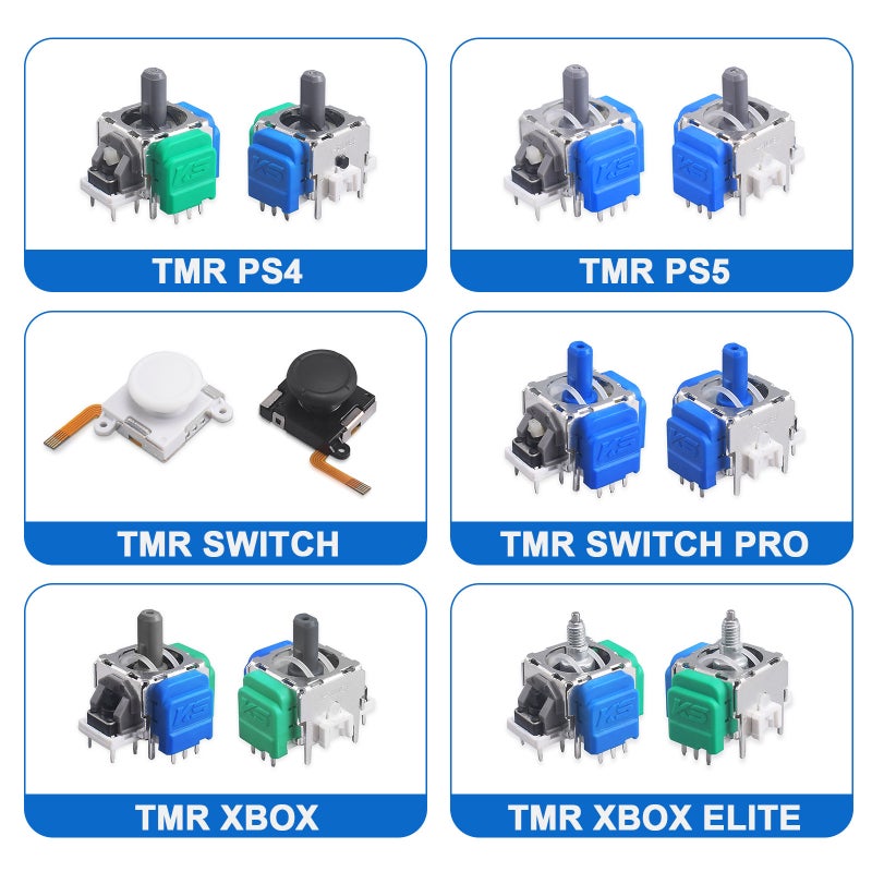 عصا تناظرية ثلاثية الأبعاد بتأثير هول بديلة لـ PS5 و PS4 و Xbox و Switch Pro - Image 2
