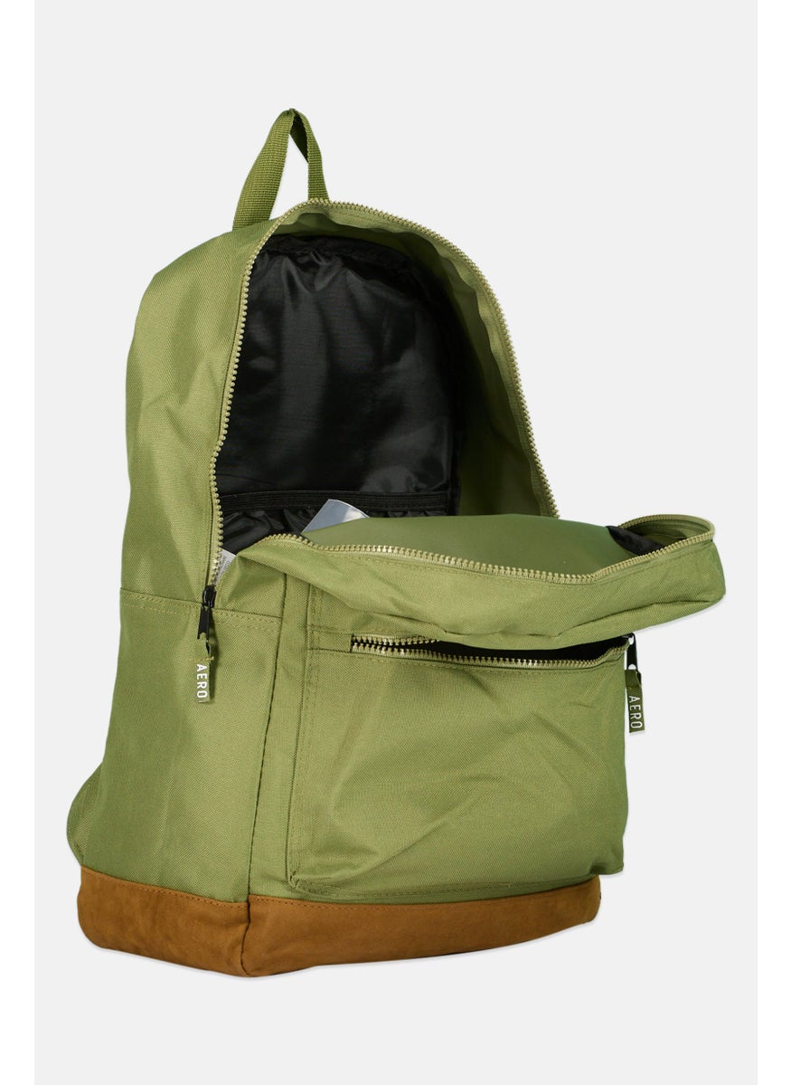 Aeropostale Women Brand Logo Back Pack 29 L x 43 H x 14 W cm, Olive  - Image 3