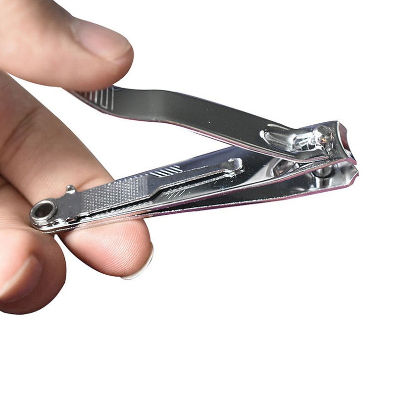 2PCS Carbon Steel Nail Clippers Manicure Trimming Tools Portable Nail Trimmers for Home with File - Image 5