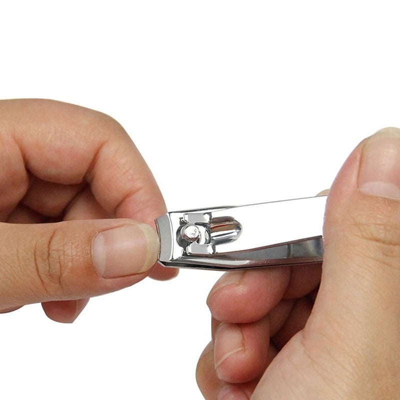 2PCS Carbon Steel Nail Clippers Manicure Trimming Tools Portable Nail Trimmers for Home with File - Image 4