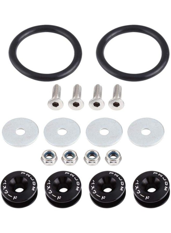 klarako Aluminium Alloy Bumper Holder, Car Bumper Washer/Bolt Engine Bay Dress Up Kit Quick Release Fastener - Image 1