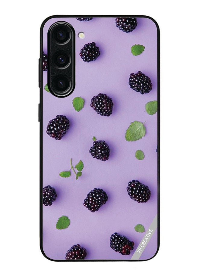 VR CREATIVE Protective Case Cover For Samsung Galaxy S23 Blueberry Design Multicolour - Image 1