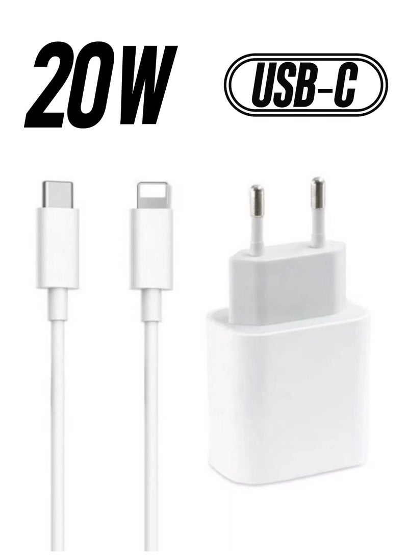 ELTRAZONE - 20W Original Phone Fast Charger With Cable For Apple iPhone - Image 1