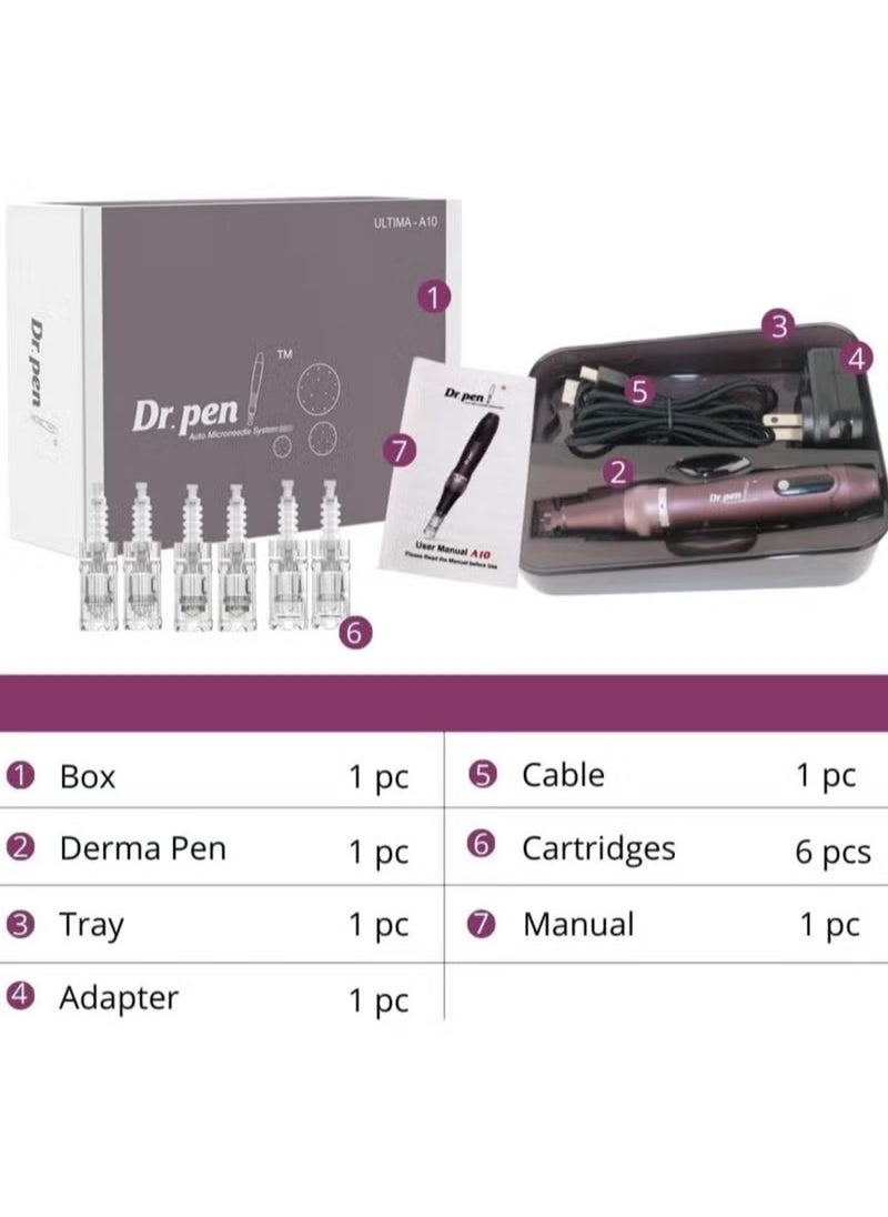 Dr.pen Dr. Pen Ultima A10 - Authentic Multi-Function Wireless Derma Beauty Pen - Trusty Skin Care Tool Kit for Fast Results  - Image 5