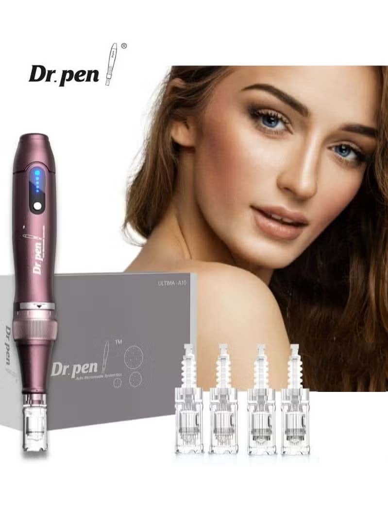 دي آر. بن دكتور بين ألتيما A10 - قلم تجميل ميكرونيدل لاسلكي متعدد الوظائف أصلي - مجموعة أدوات العناية بالبشرة الموثوقة لتحقيق نتائج سريعة (تحتوي على 2 قطعة من الإبر 12 و4 قطع من الإبر 36) - Image 1