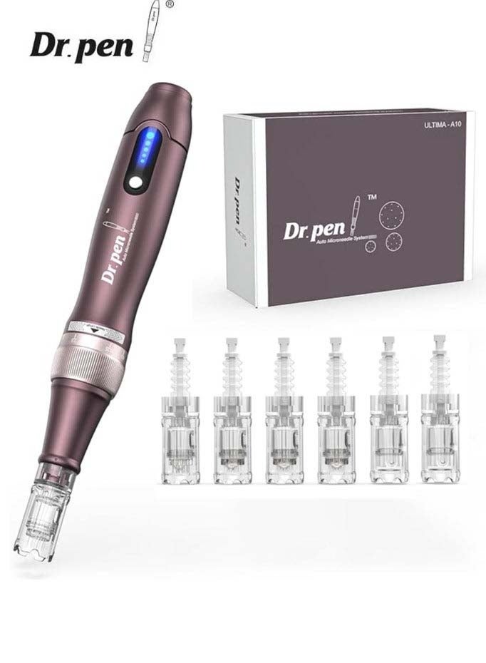 Dr.pen Dr. Pen Ultima A10 - Authentic Multifunctional Wireless Microneedling Beauty Pen - A Trusted Skincare Tool Set for Quick Results (Includes 2pcs 12-needle and 4pcs 36-needle attachments) - Image 1