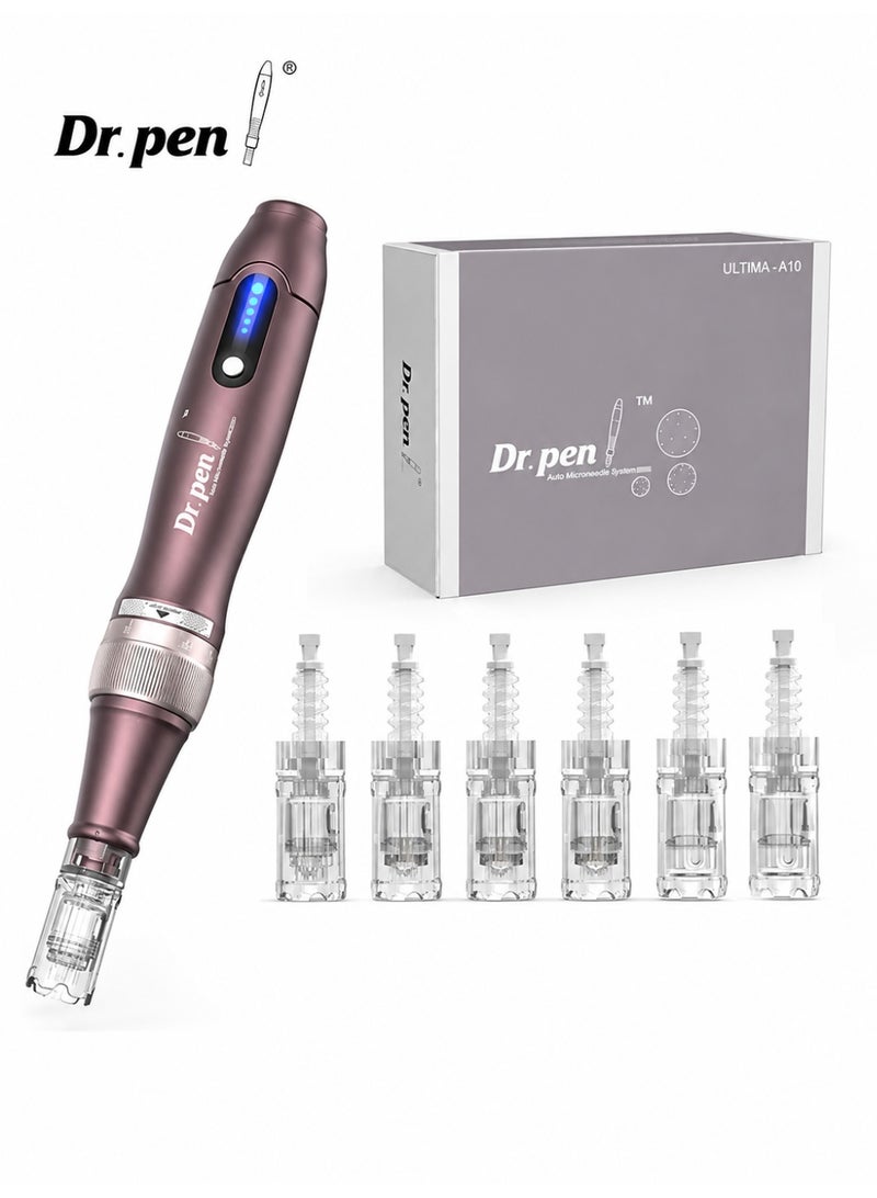Dr.pen Dr. Pen Ultima A10 - Authentic Multifunctional Wireless Microneedling Beauty Pen - A Trusted Skincare Tool Set for Quick Results (Includes 2pcs 12-needle and 4pcs 36-needle attachments) - Image 1