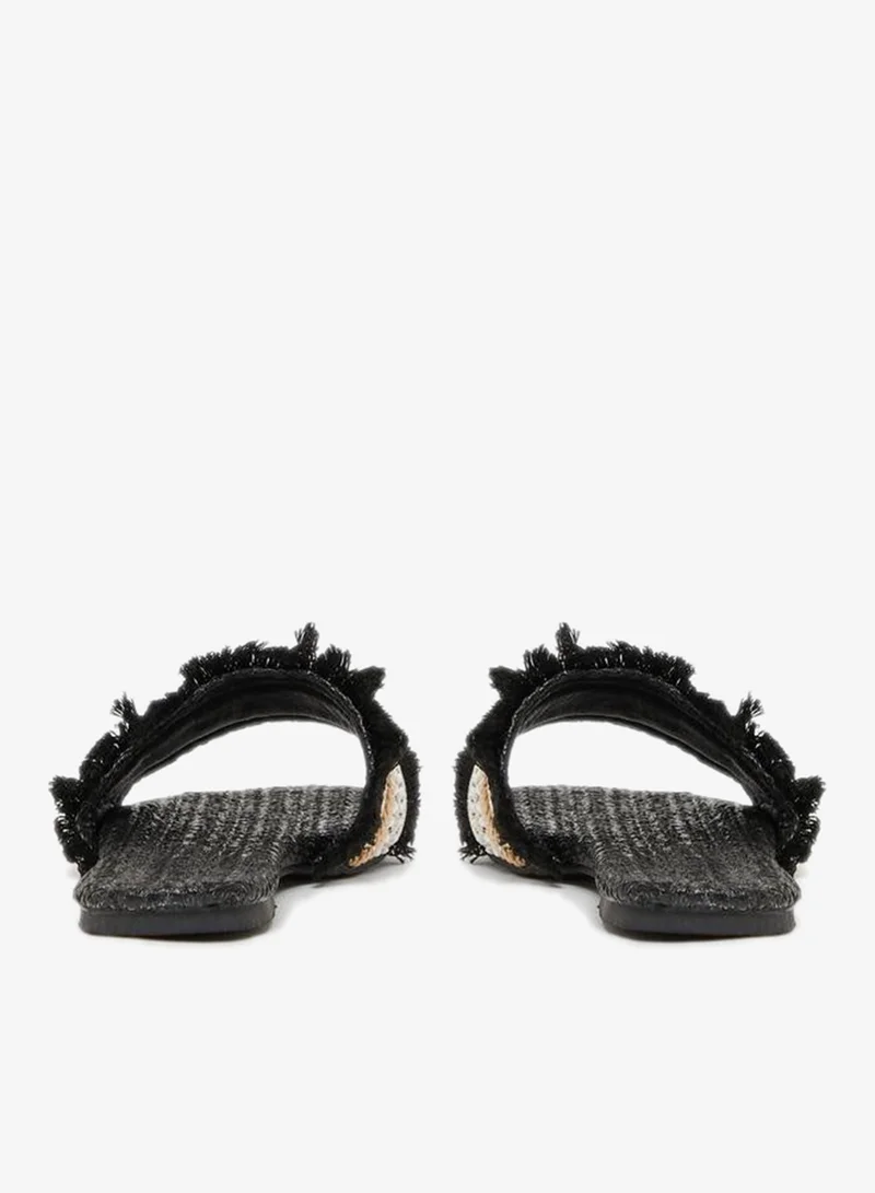 Styli  Embellished Fringe Flat Sandals for Women | Best Price UAE