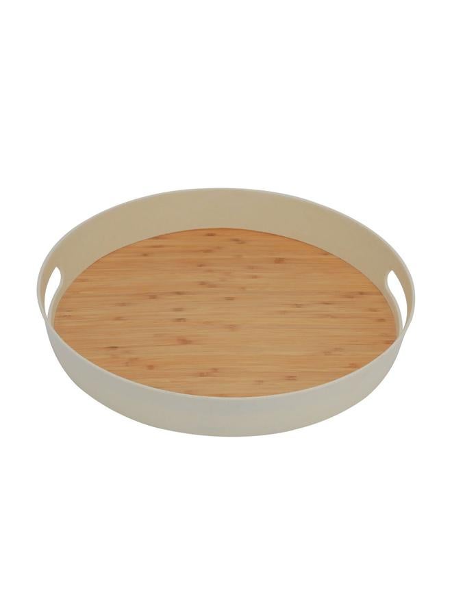 السيف  صينية تقديم خشبية دائرية مقاس 15 بوصة من توفاري - Image 2