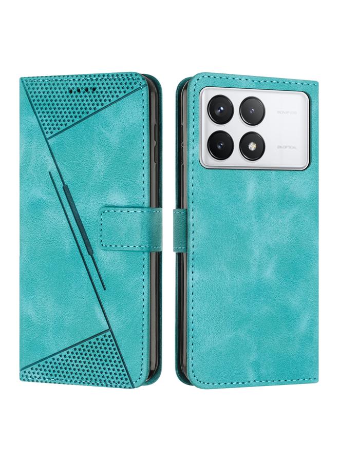 The Bros Case For Xiaomi Redmi K70E Dream Triangle Leather Phone Case with Lanyard