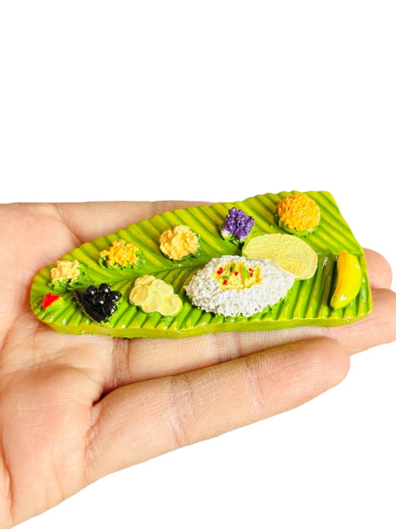 WARMINGO DE South Indian Dishes Fridge Magnet for Home Kitchen Decor | Miniature Food 3D Decorative Magnet for Gifting & Decoration | Made in India Souvenir Gift (Design B) - Image 2