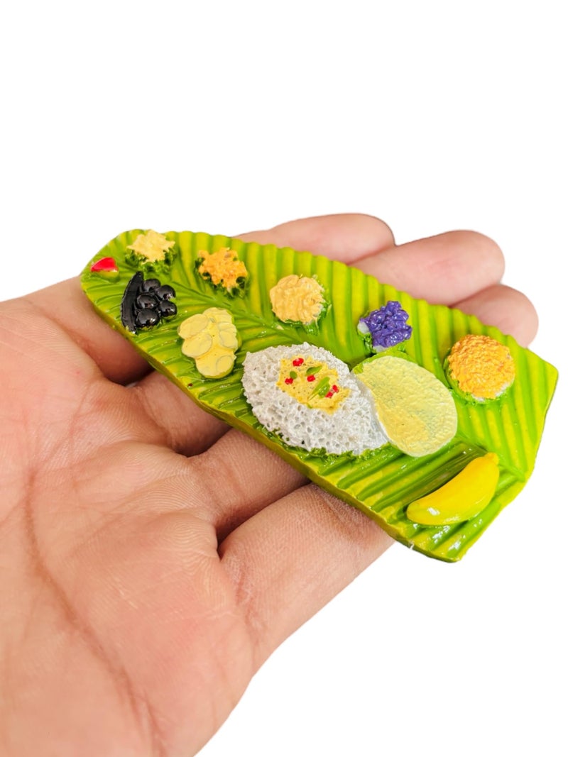WARMINGO DE South Indian Dishes Fridge Magnet for Home Kitchen Decor | Miniature Food 3D Decorative Magnet for Gifting & Decoration | Made in India Souvenir Gift (Design B) - Image 3