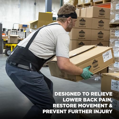 Ergodyne ProFlex 1100SF Back Support Brace 8 Spandex Belt Patented Stays Provide Added Support XLBlack - Image 3