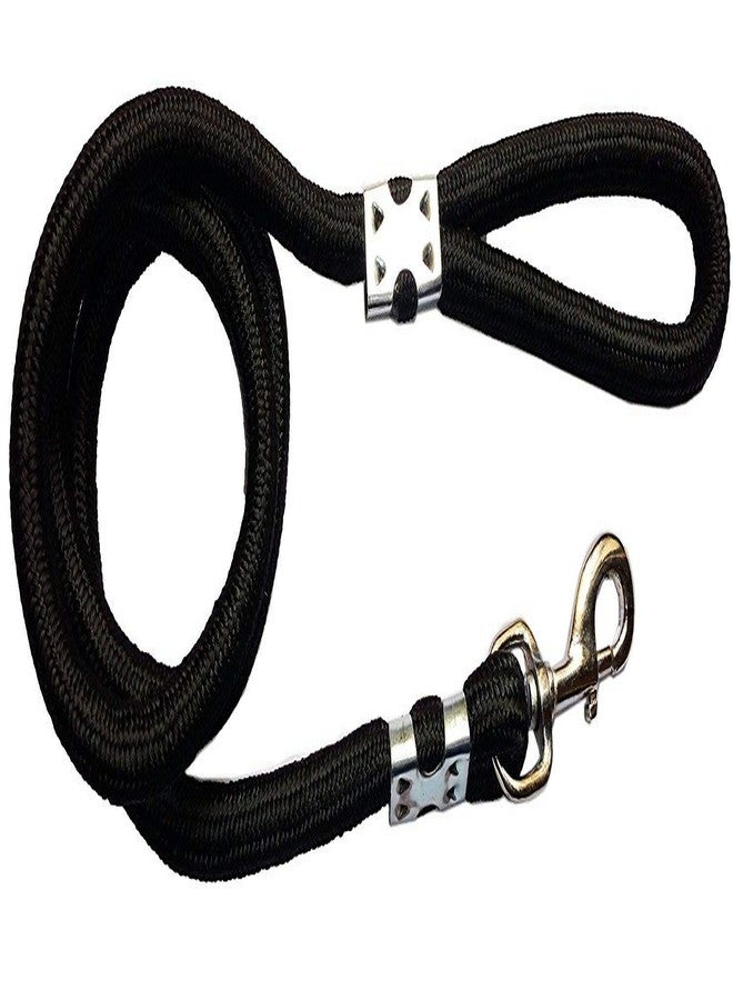 BUYAGAIN Nylon Padded Adjustable Dog Harness and Leash Rope (1.25 Inch, Black) - Image 2