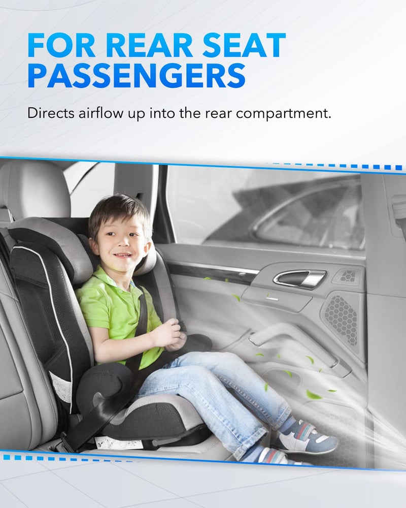 OXILAM Under Seat Vent Deflectors for Chevrolet Chevy Silverado and GMC Sierra 2014 2015 2016 2017 2018 2019, Rear AC Vent Directional Deflectors for Rear Passenger - Image 3