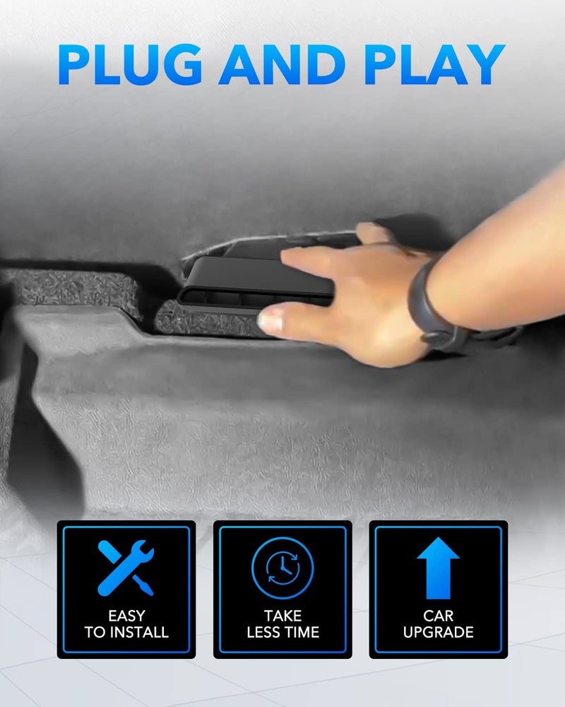 OXILAM Under Seat Vent Deflectors for Chevrolet Chevy Silverado and GMC Sierra 2014 2015 2016 2017 2018 2019, Rear AC Vent Directional Deflectors for Rear Passenger - Image 4