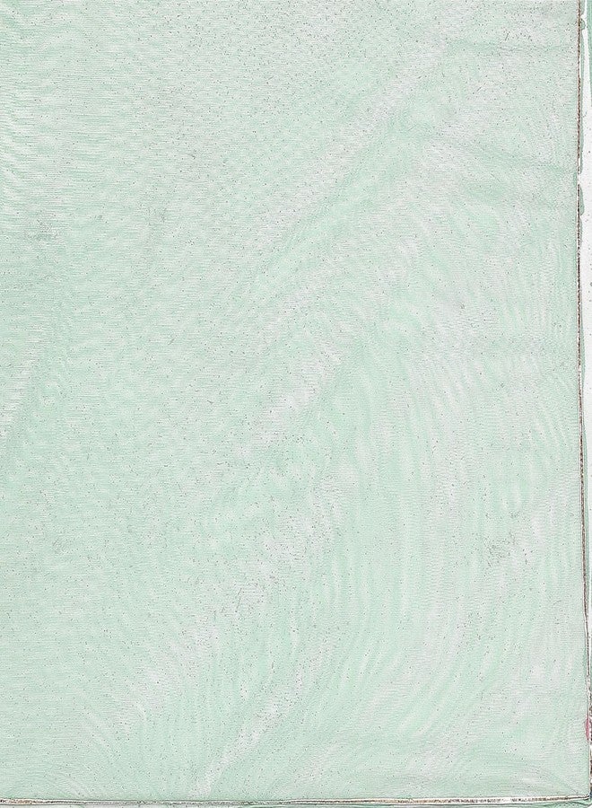 BIBA Girl's Cotton Kurta, Palazzo, Dupatta (KWSWTMT6104AW24MNT_Mint - Image 4