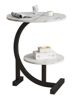 DubaiGallery 1pc Light Luxury Side Table, C Shaped End Table For Couch, Sofa And Bed, Small Desktop C Table For Living Room, Bedroom  - Image 3