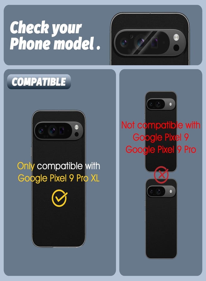 Orzero (3 Pack) Camera Lens Protector Compatible for Google Pixel 9 Pro XL 6.8 inch, Protector de Cámera Case Friendly Tempered Glass 9H High Definition Microphone Cutout Anti-Scratch - Image 2